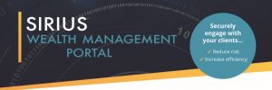 Sirius wealth management portal ad