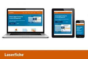 Devices showing the Laserfiche website